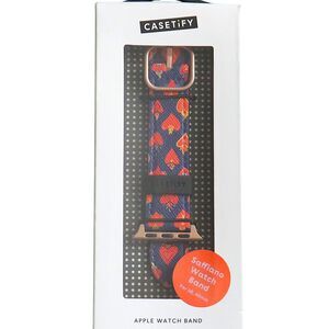 CASETiFY Saffiano Leather Flaming Hearts Apple Watch Band 38mm 40mm